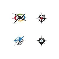 Compass icon and symbol vector template