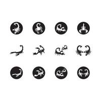 Scorpio Icon and symbol vector template