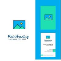 Image Creative Logo and business card vertical Design Vector