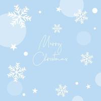 christmas snowflake and stars background vector