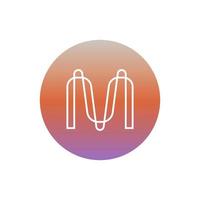 Mina Protocol Token MINA icon isolated on white background. vector