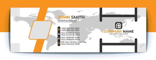 Email signature template design vector