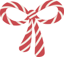christmas bow stripe red and white cartoon doodle hand drawn png