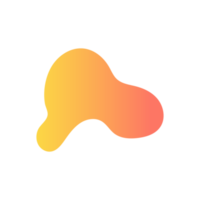 Abstract Shape in Gradient Color png