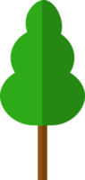 collezione di alberi illustrazioni. verde albero natura salutare illustrazione. impostato di diverso verde alberi semplice e minimalista illustrazione png