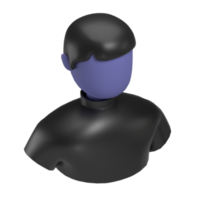 black person 3d icon png