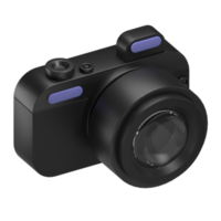 zwart camera 3d icoon png