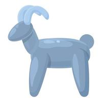 Balloon goat icon cartoon vector. Air toy vector