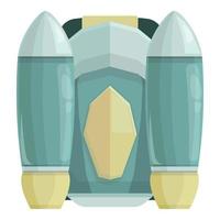 Action jetpack icon cartoon vector. Rocket boost vector