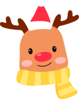 dessin animé de Noël de renne png