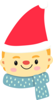 Cute kid christmas cartoon png