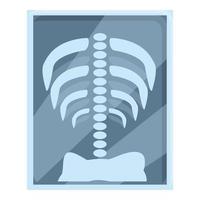 Xray new chest scan icon cartoon vector. Radiology doctor vector