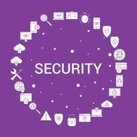 Security Icon Set Infographic Vector Template