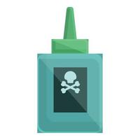 Chemical gel icon cartoon vector. Cleaner bottle vector