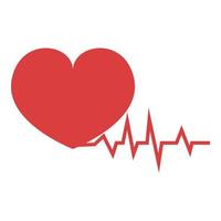 Heart rate icon cartoon vector. Pain attack vector