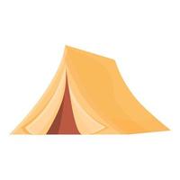 Safari tent icon, cartoon style vector