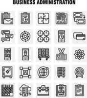 paquete de iconos de línea de negocio para diseñadores y desarrolladores vector