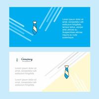 Tie abstract corporate business banner template horizontal advertising business banner vector