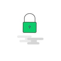 Flat Locked Icon Vector