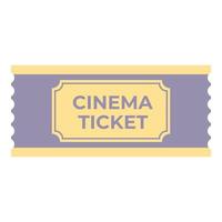 Price cinema ticket icon cartoon vector. Old pass vector