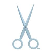 Hair scissors icon cartoon vector. Haircut stylist vector