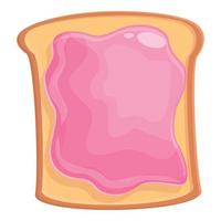 Jelly bread icon cartoon vector. Candy bear vector