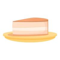 Cheesecake icon cartoon vector. Austrian food vector