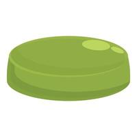 Spirulina tablet icon cartoon vector. Alga plant vector