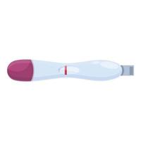 Pregnancy test icon cartoon vector. Negative stick vector