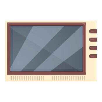 Security intercom icon cartoon vector. Video door vector