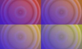 four sets of dark blue radial gradient abstract background. simple, minimal, modern and colorful style. yellow, orange and dark orange. use for homepage, backgdrop, wallpaper, cover banner or flyer vector