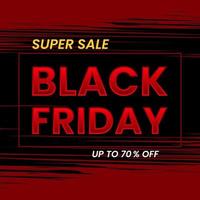 promotion design background for black friday with red, yellow and white typography. simple, elegant and modern style. use for flyer, banner, promotion, advertising, web, social and ads vector