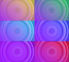 six sets of purple radial gradient abstract background. simple, shiny, modern and colorful design. yellow, green, blue, red and pink. use for homepage, backgdrop, wallpaper, poster, banner or flyer vector