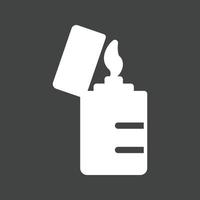 Lighter Glyph Inverted Icon vector