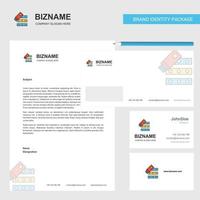 Files copy Business Letterhead Envelope and visiting Card Design vector template