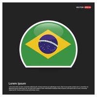 Brazil Indpendence day design card vector