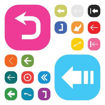 vector de conjunto de diseño de botones de interfaz de usuario