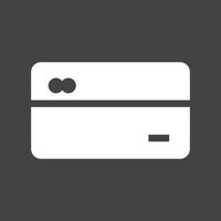 Credit Cards Glyph Inverted Icon vector