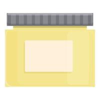 Cream anti aging jar icon cartoon vector. Cosmetic skin vector