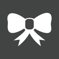 Bow Glyph Inverted Icon vector