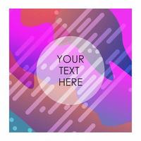 Multicolor background with typography vector