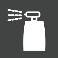 Spray bottle Glyph Inverted Icon vector