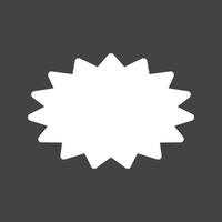 Explosion II Glyph Inverted Icon vector