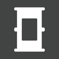 Barrel Glyph Inverted Icon vector