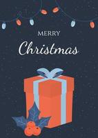 Christmas card design vector