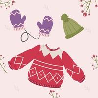 the hygge winter warm cloth asset 2 vector