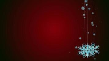 Snowflake animation for video backgrounds