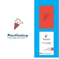 Decorations Creative Logo and business card vertical Design Vector