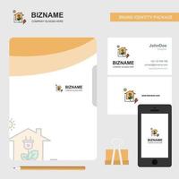 Electric power Business Logo File Cover Visiting Card and Mobile App Design Vector Illustration