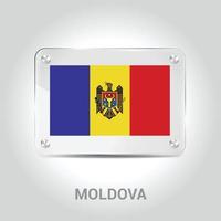 Moldova flag design vector